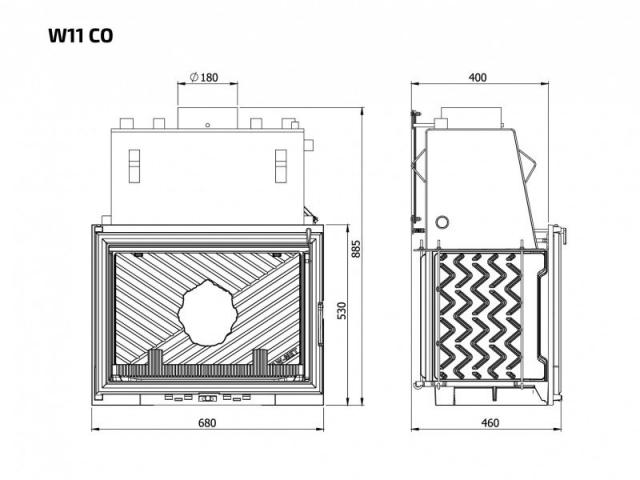 Kawmet W11 CO с водяным контуром