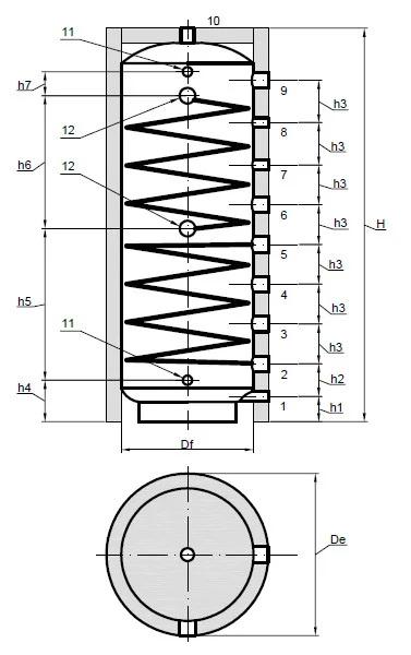 Буферная ёмкость с функцией ГВС S-Tank HFWT Duo-2000