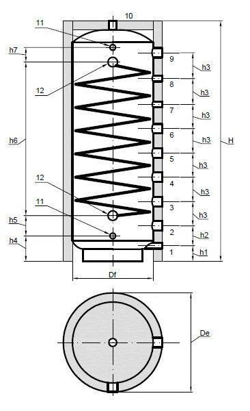 Буферная ёмкость с функцией ГВС S-Tank HFWT-1000
