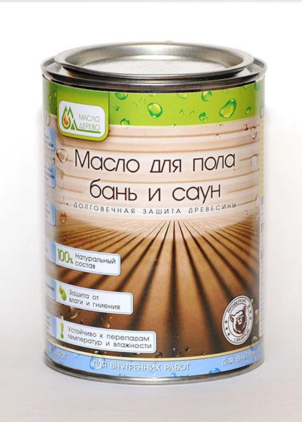 Масло для пола бань и саун «Масло & Дерево» 1л.