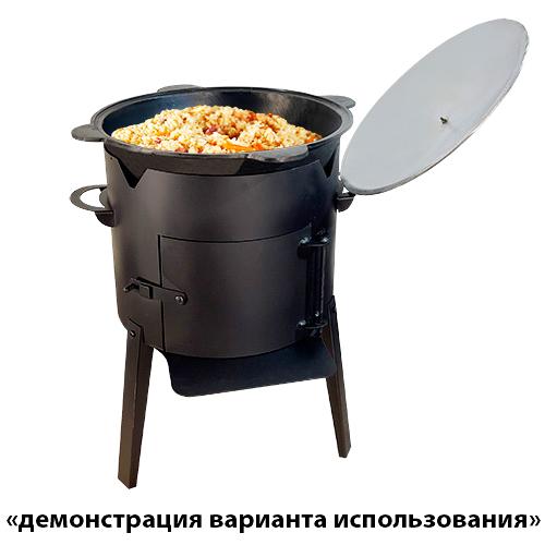 Печь под казан "Казанчик 380" с дверцей